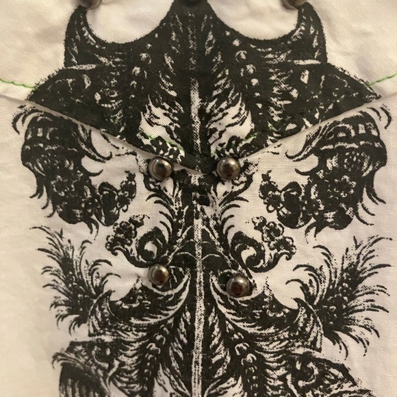 Arnold Zimberg Hollywood Men's Button Down Shirt Size Medium Rockabilly Cool - Picture 9 of 11